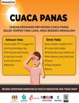 Jangan Dedahkan Diri Kepada Cuaca Panas dalam Tempoh yang Lama