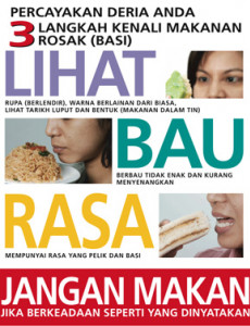 Kebersihan Makanan : Lihat bau dan rasa