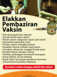 Vaksin:Elakkan Pembaziran Vaksin