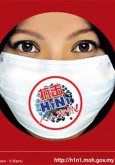 H1N1 Gelombang Kedua - Pakai Topeng Mulut Dan Hidung (B.Cina)