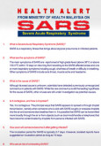 SARS : Amaran kesihatan (B. Inggeris)