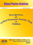 Management Of Avulsed Permanent Anterior Teeth In Children