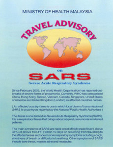 SARS :Garis Panduan Perjalanan SARS (English)