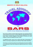 SARS : garispanduan Perjalanan (B. Inggeris)