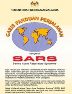 SARS : garispanduan Perjalanan (B. Malaysia)