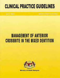 Management Of Anterior Crossbite In The Mixed Dentition