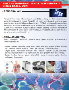 Virus EBOLA:Amaran Mengenai Jangkitan Penyakit Virus EBOLA (EVD) (B.Inggeris)