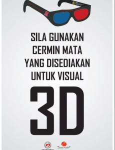 Demi Cinta:Pameran Demi Cinta Poster 3D Glasses