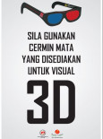 Demi Cinta:Pameran Demi Cinta Poster 3D Glasses