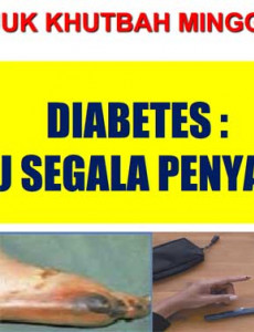 Khutbah Jumaat : Diabetes : Ibu Segala Penyakit