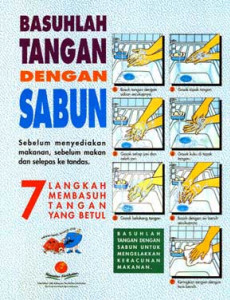 Makanan:7 Langkah Basuh Tangan