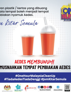 One Hour Malaysia Clean Up: Hapuskan Aedes di Bekas Makanan