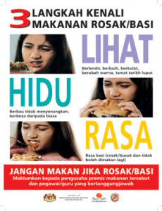 BKKM:3 Langkah Kenali Makanan Rosak/Basi