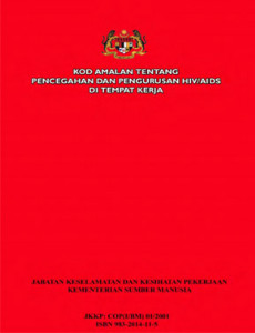  HIV:Kod amalan pengurusan pesakit HIV di tempat kerja (B. Malaysia)