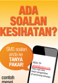 MyHEALTH : MySMS Tanya Pakar