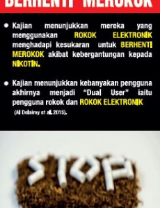 Vape:Rokok Elektronik Tidak Berkesan Untuk Berhenti Merokok