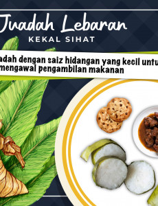 Juadah Lebaran Kekal Sihat :Saiz Hidangan Yang Kecil