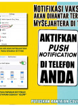 Notifikasi Vaksin COVID-19 Akan Dihantar Terus Ke Aplikasi MySejahtera di Telefon Anda