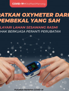 Dapatkan Oxymeter Dari Pembekal Yang Sah