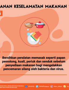 COVID-19 : Pesanan Keselamatan Makanan (5)