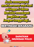 Dapatkan Imunisasi Polio