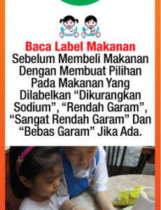 Makanan:Baca Label Makanan Sebelum Membeli Makanan Dengan Membuat Pilihan Pada Makanan Yang Dilabelkan 