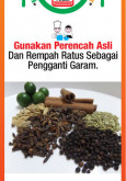 Makanan:Gunakan Perencah Asli Dan Rempah Ratus Sebagai Pengganti Garam.