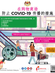 在购物商场  防止COVID-19传播的措施