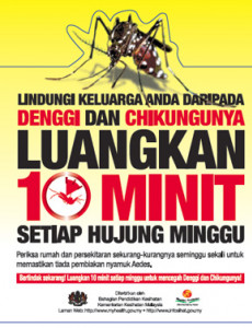 Denggi & Chikungunya : Luangkan 10 Minit