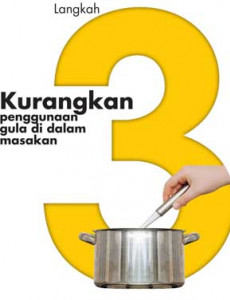 Gula:7 Langkah Bijak Kurangkan Pengambilan Gula - 3 (BM)