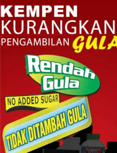 Gula:Pilih Produk Rendah Gula Atau Bebas Gula