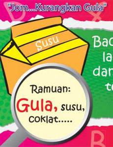 Gula:Table Top: Kurangkan Pengambilan Gula