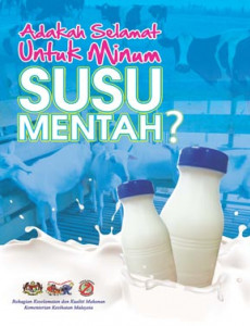 BKKM:Adakah Selamat Untuk Mengambil Susu Mentah