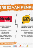 Perbezaan Kempen Taknak Merokok dan Speakout