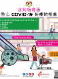 在购物商场  防止COVID-19传播的措施